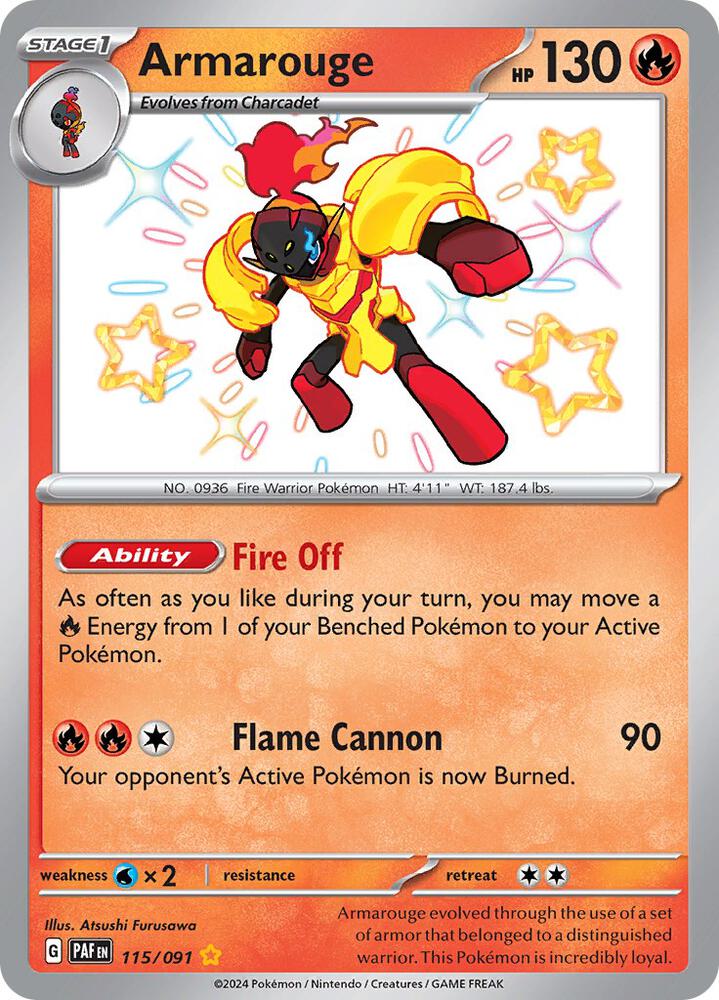 Armarouge #115 - Pokemon Paldean Fates