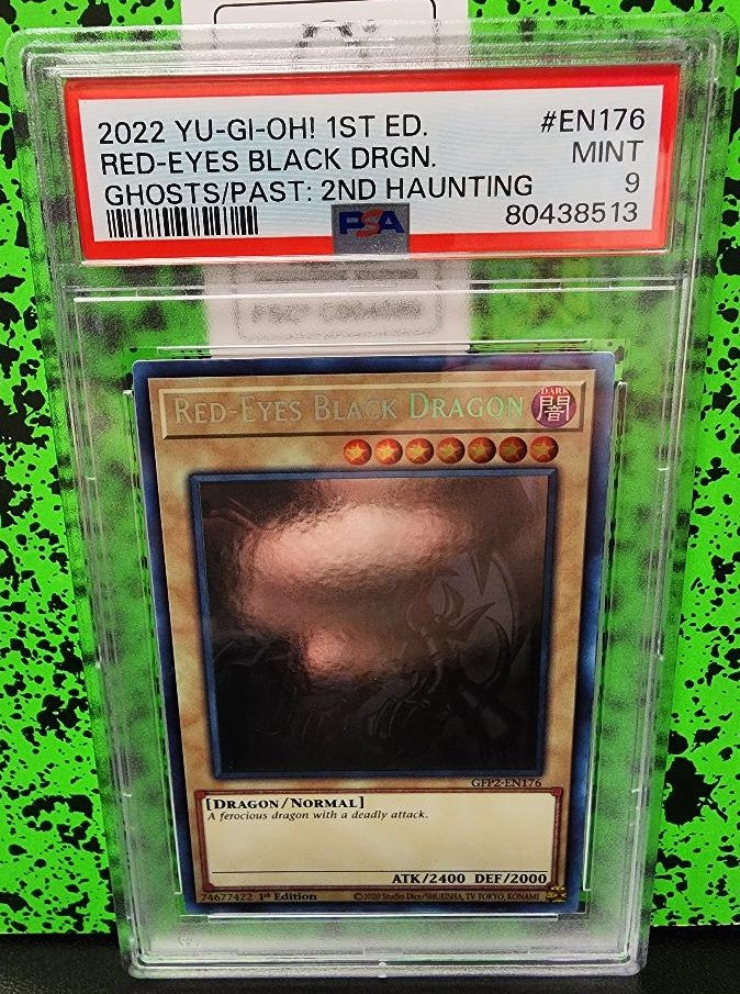 Red-Eyes Black Dragon #EN176 PSA 9 - YuGiOh Ghosts From the Past: 2nd Haunting