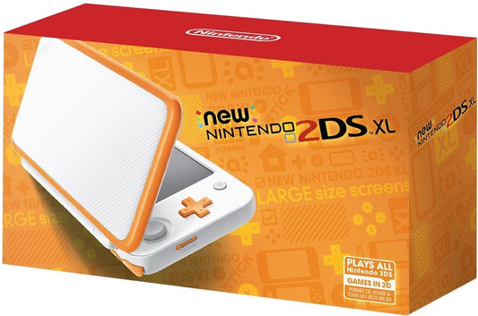 New Nintendo 2DS XL White + Orange - Nintendo 3DS
