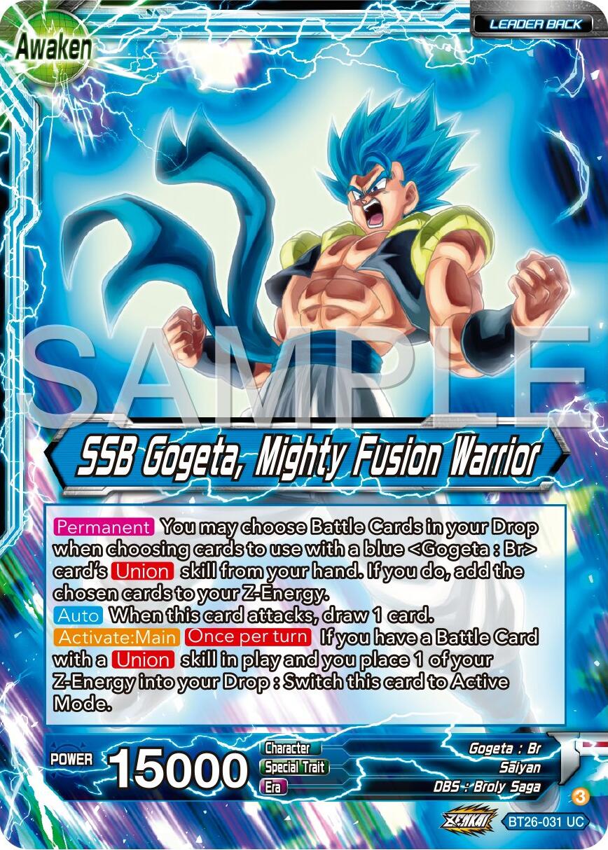 Gogeta // SSB Gogeta, Mighty Fusion Warrior (BT26-031) [Ultimate Advent]