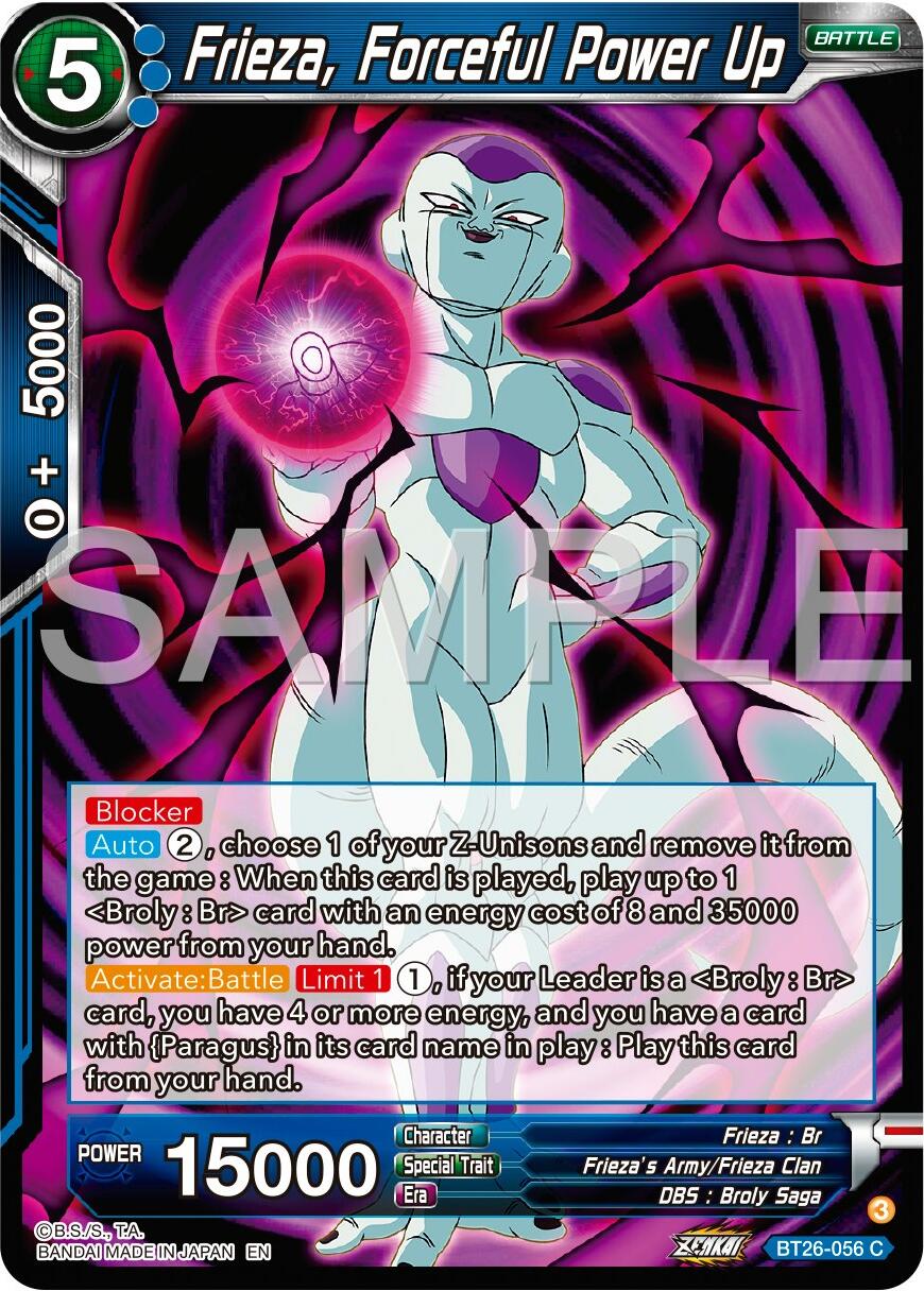 Frieza, Forceful Power Up (BT26-056) [Ultimate Advent]