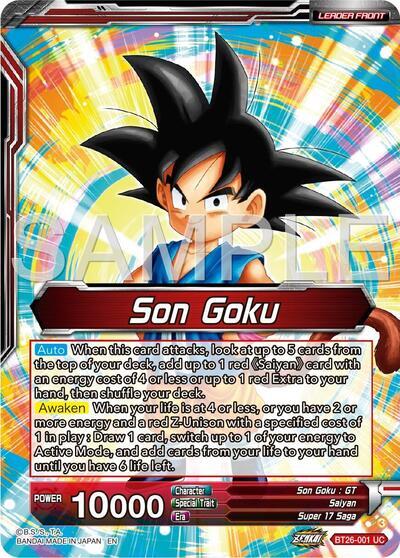 Son Goku // Son Goku & Android 18, Unexpected Tag Team (Alternate Art) (BT26-001) [Ultimate Advent]