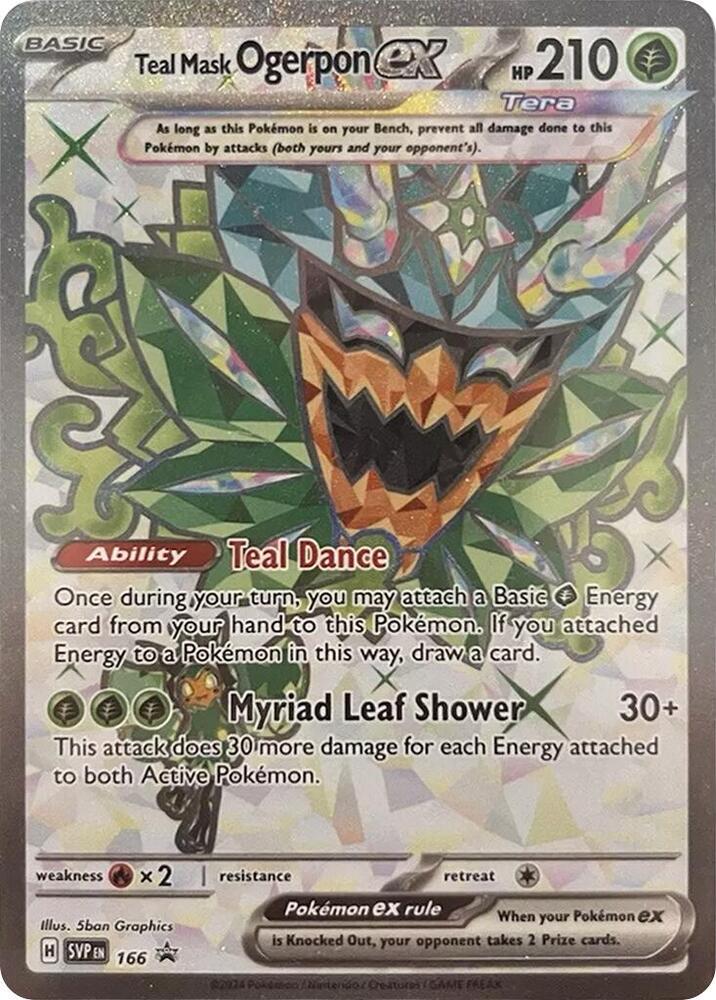 Teal Mask Ogerpon Ex #166 - Pokemon Promo