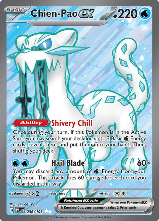 Chien-Pao ex #236 - Pokemon Paldea Evolved