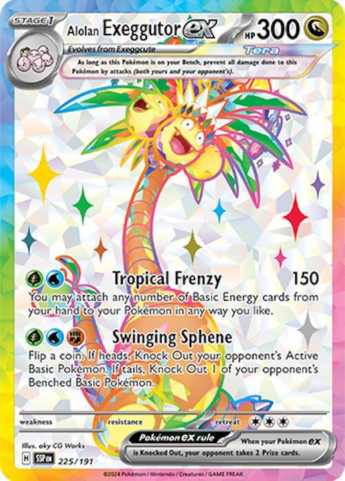 Alolan Exeggutor ex #225 - Pokemon Surging Sparks