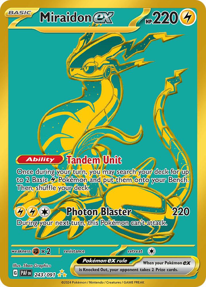 Miraidon ex #243 - Pokemon Paldean Fates