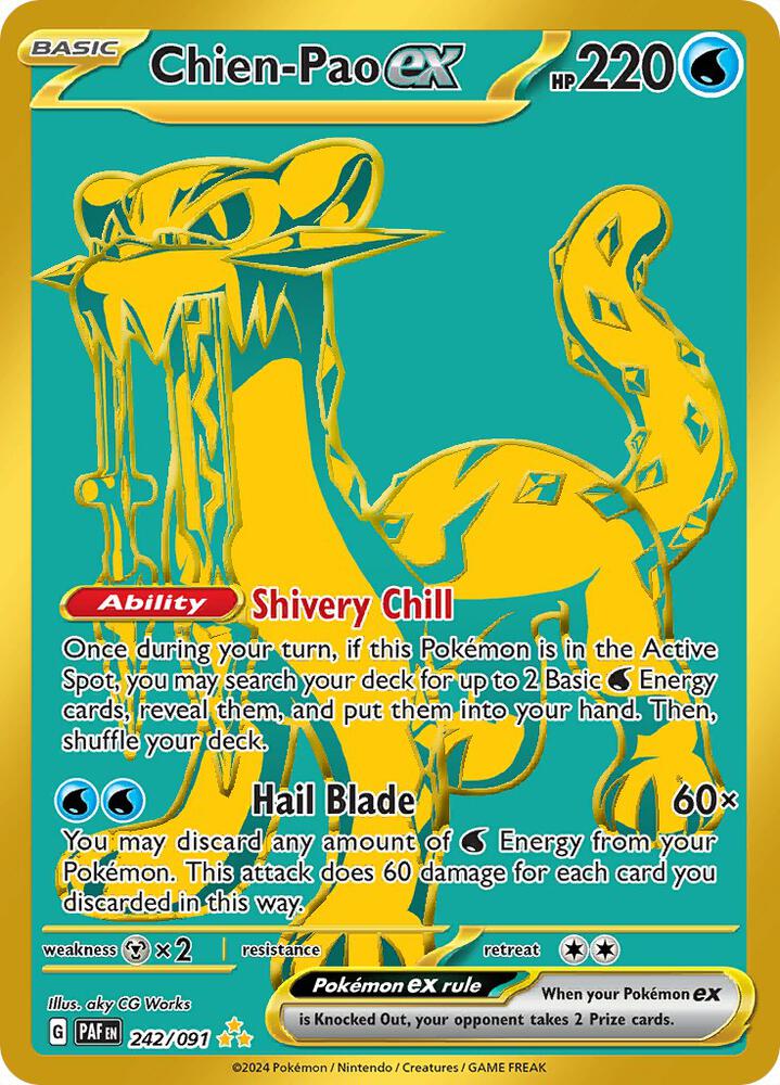 Chien-Pao ex #242 - Pokemon Paldean Fates