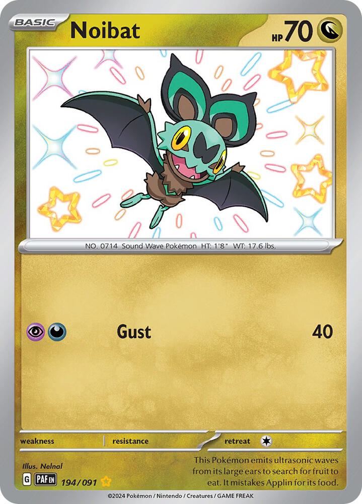Noibat #194 - Pokemon Paldean Fates