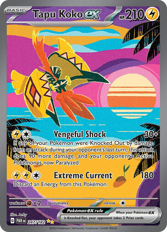 Tapu Koko ex #247 - Pokemon Paradox Rift