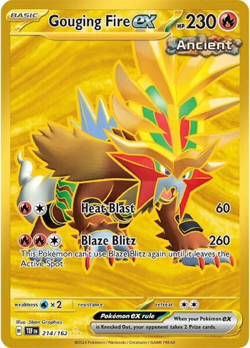 Gouging Fire ex #214 - Pokemon Temporal Forces