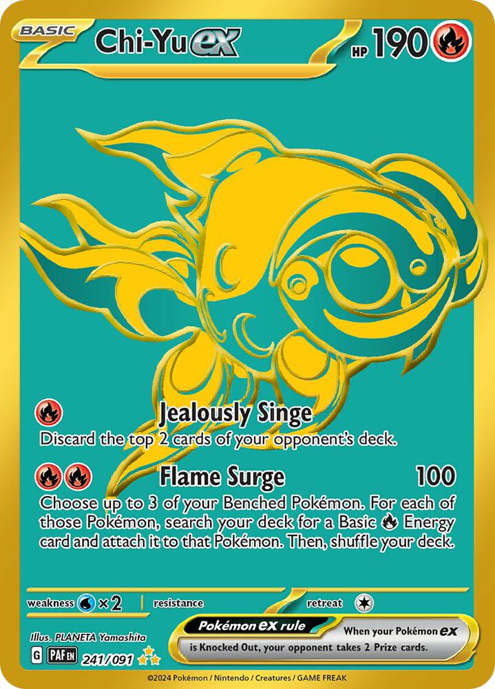 Chi-Yu ex #241 - Pokemon Paldean Fates