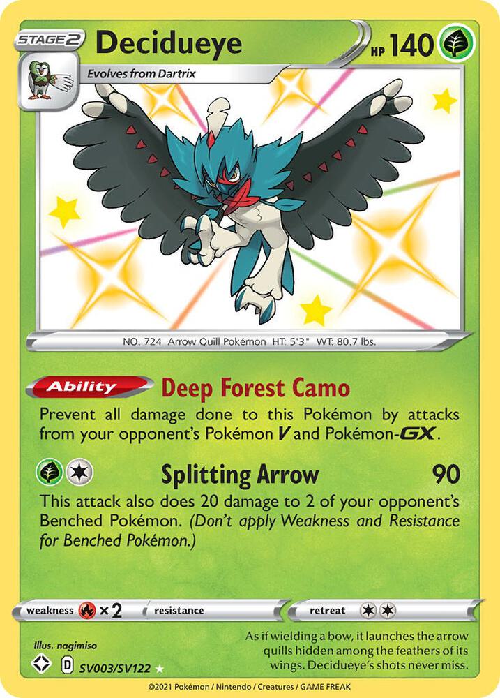 Decidueye #SV003 - Pokemon Shining Fates