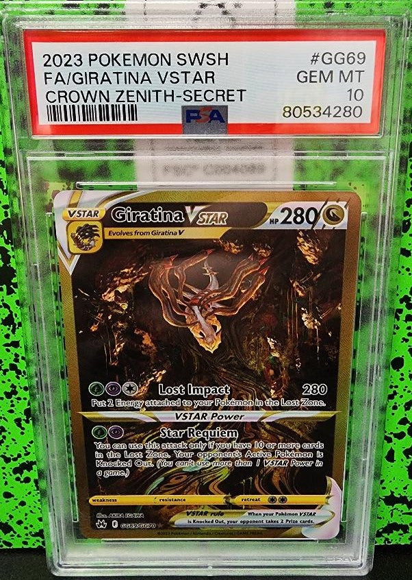 Giratina Vstar #GG69 PSA 10 - Pokemon Crown Zenith