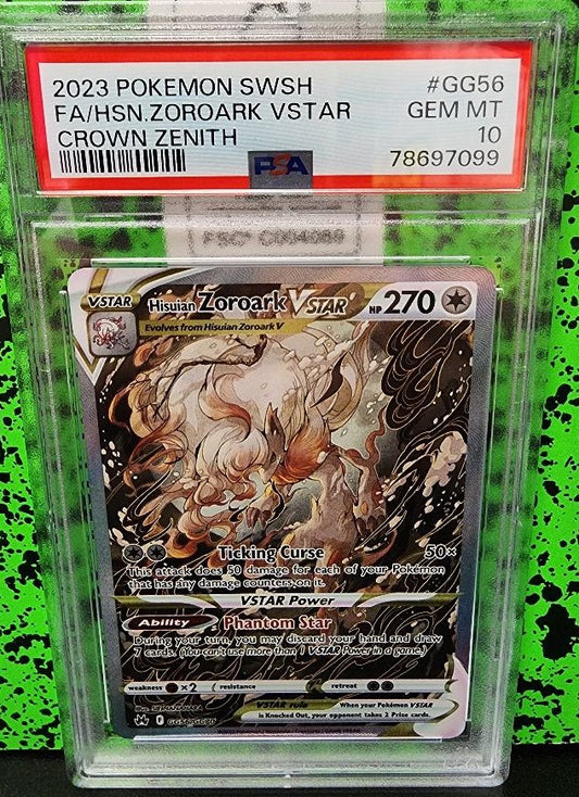 Hisuian Zoroark Vstar #GG56 PSA 10 - Pokemon Crown Zenith