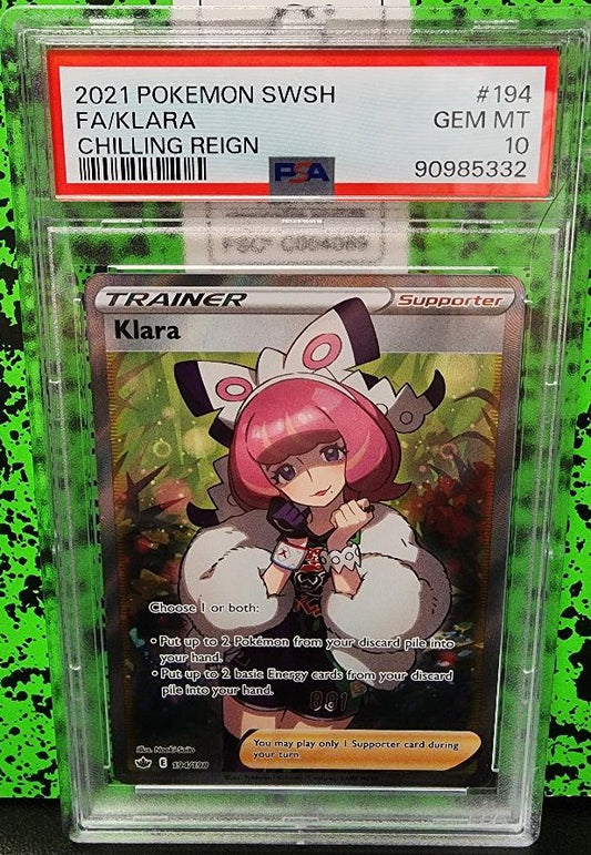 Klara #194 PSA 10 - Pokemon Chilling Reign