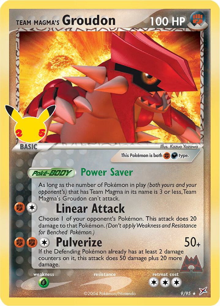 Team Magma's Groudon #9 - Pokemon Celebrations