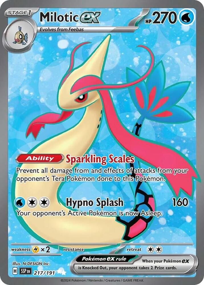 Milotic ex #217 - Pokemon Surging Sparks