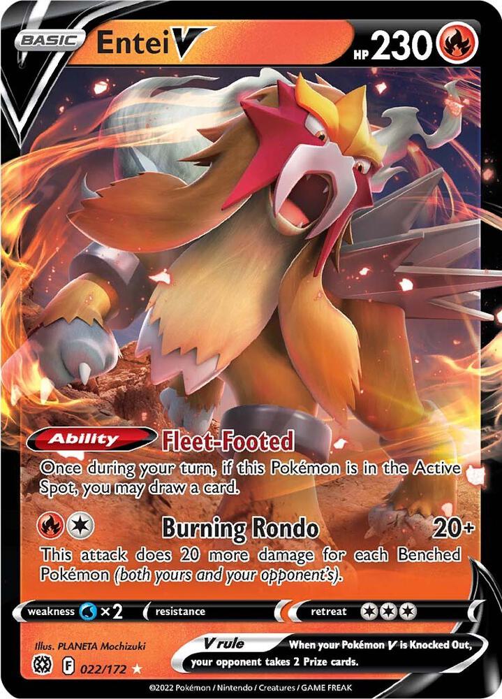 Entei V #22 - Pokemon Brilliant Stars