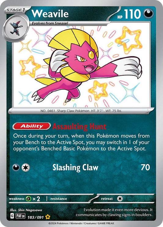 Weavile #183 - Pokemon Paldean Fates