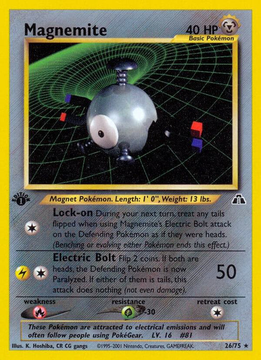 Magnemite [1st Edition] #26 - Pokemon Neo Discovery