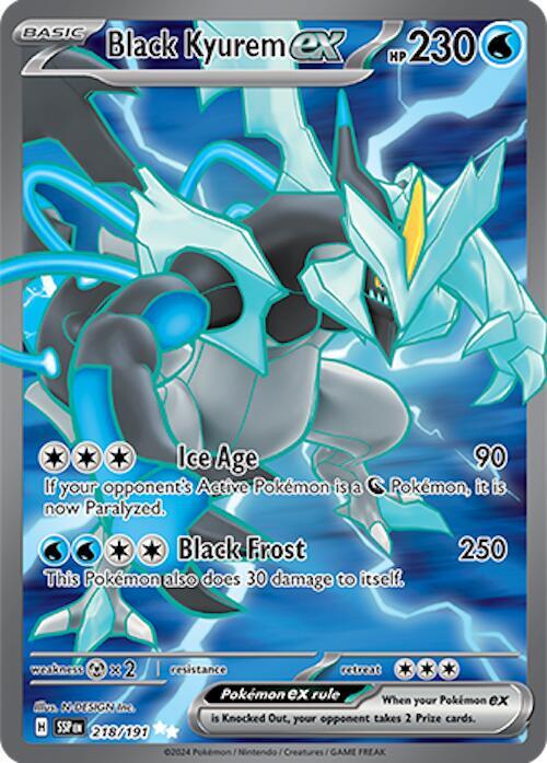 Black Kyurem ex #218 - Pokemon Surging Sparks