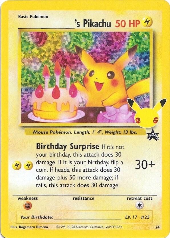 Pikachu Birthday #24 - Pokemon Celebrations