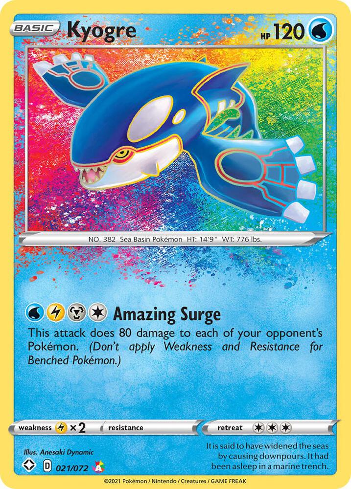 Kyogre #21 - Pokemon Shining Fates