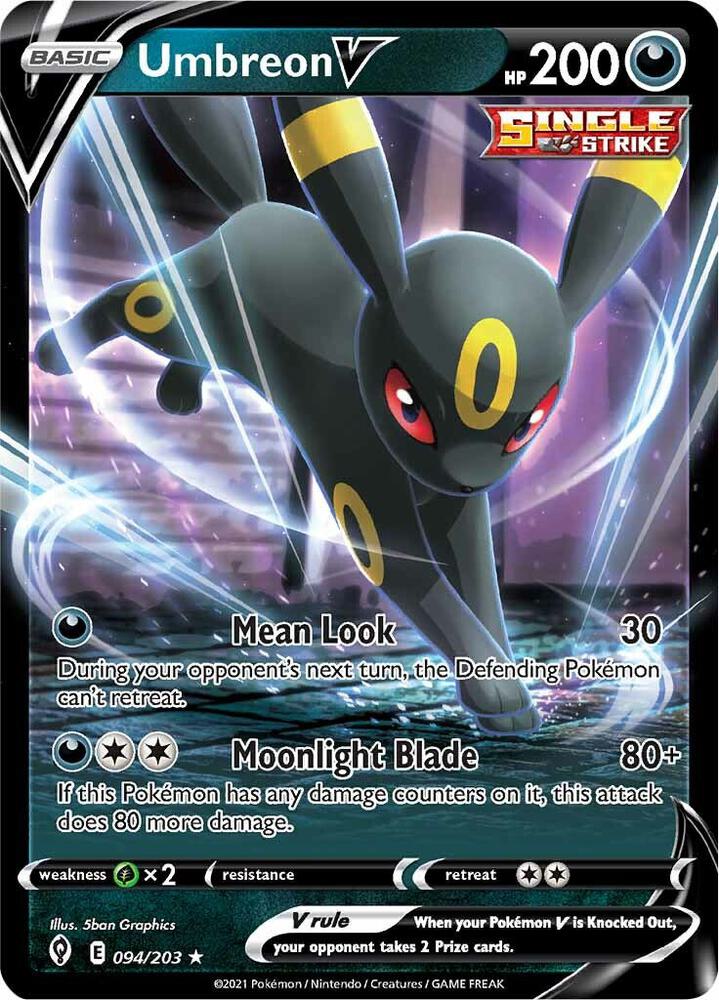 Umbreon V #94 - Pokemon Evolving Skies