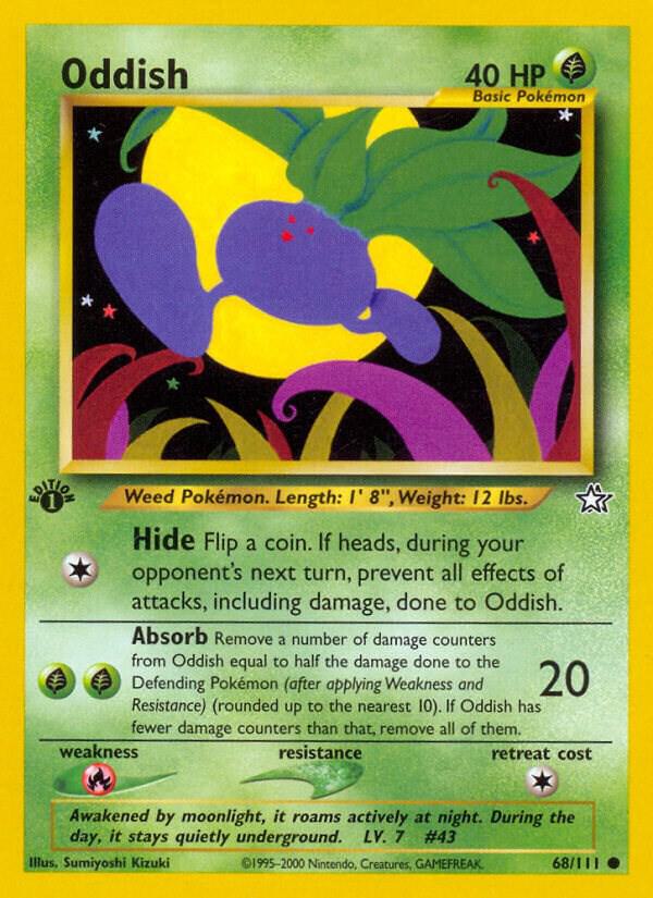 Oddish [1st Edition] #68 - Pokemon Neo Genesis