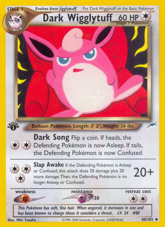 Dark Wigglytuff #40 - Pokemon Neo Destiny