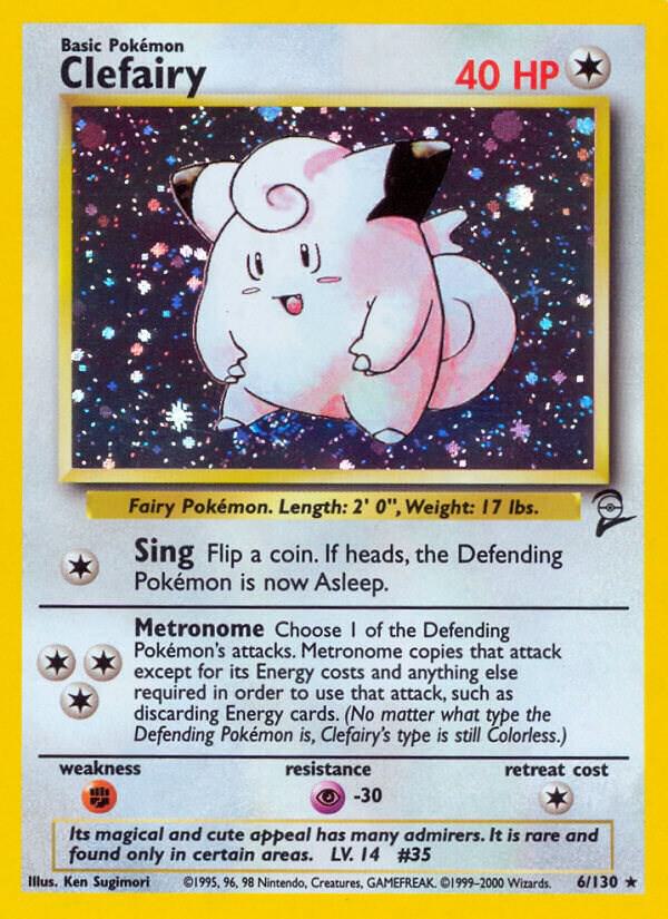 Clefairy #6 - Pokemon Base Set 2