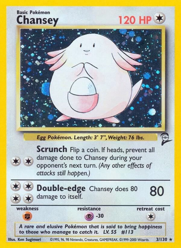 Chansey #3 - Pokemon Base Set 2