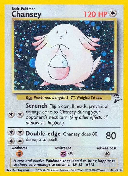 Chansey #3 - Pokemon Base Set 2