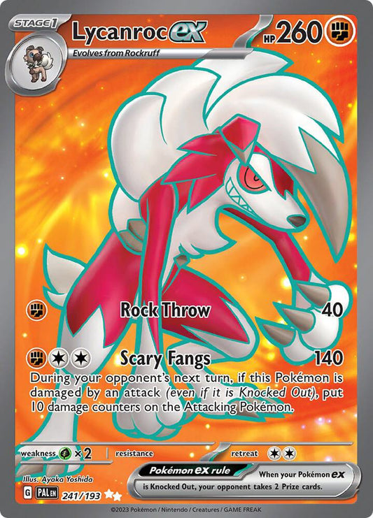 Lycanroc ex #241 - Pokemon Paldea Evolved