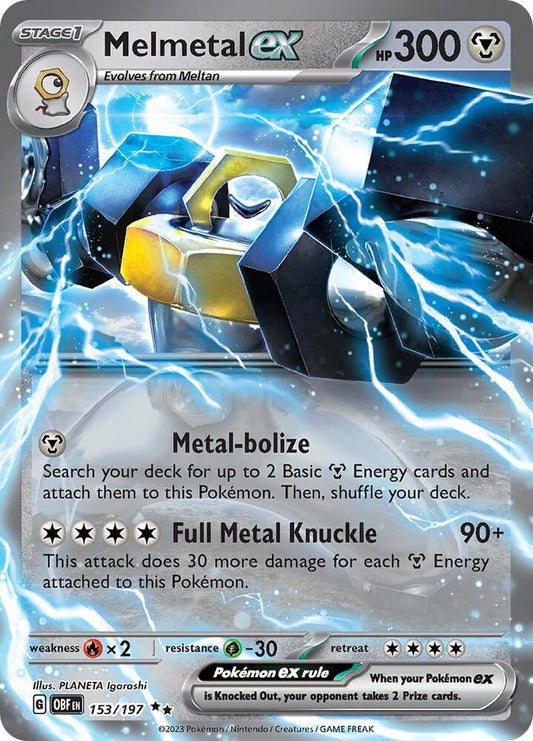 Melmetal ex #153 - Pokemon Obsidian Flames