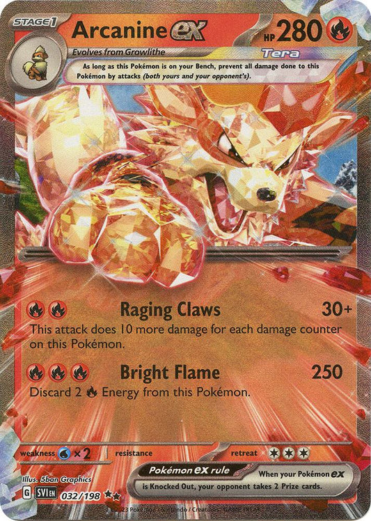 Arcanine ex #32 - Pokemon Scarlet & Violet