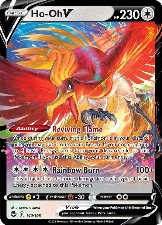 Ho-oh V #140 - Pokemon Silver Tempest