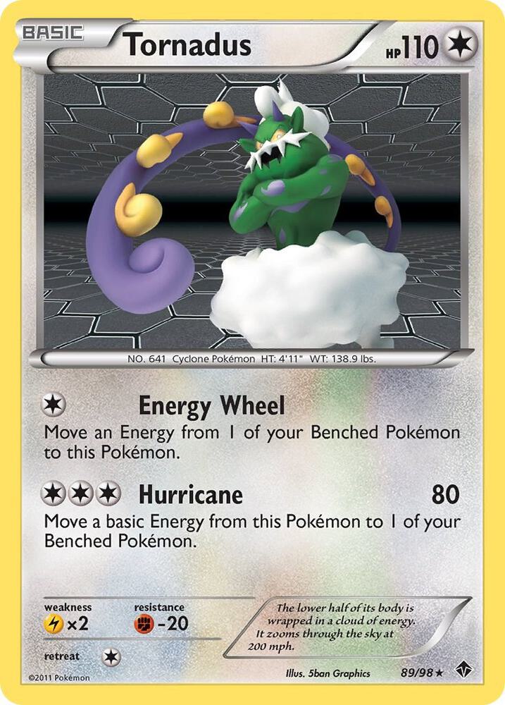 Tornadus [Reverse Holo] #89 - Pokemon Emerging Powers