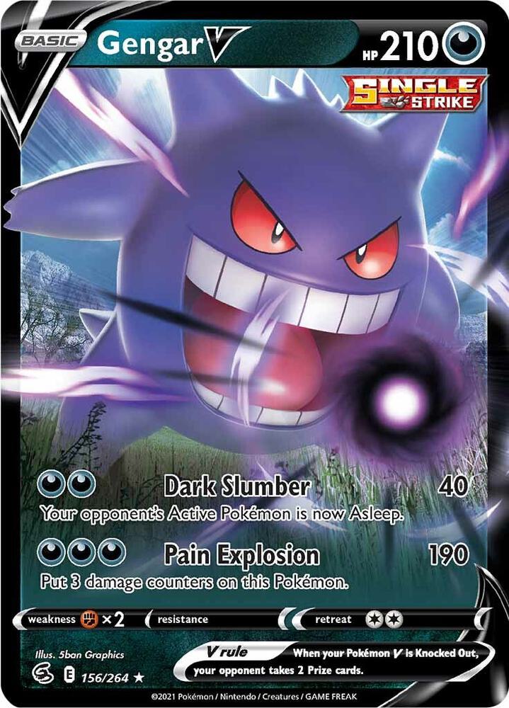 Gengar V #156 - Pokemon Fusion Strike