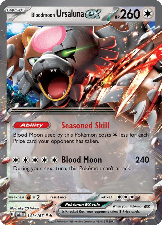 Bloodmoon Ursaluna ex #141 - Pokemon Twilight Masquerade