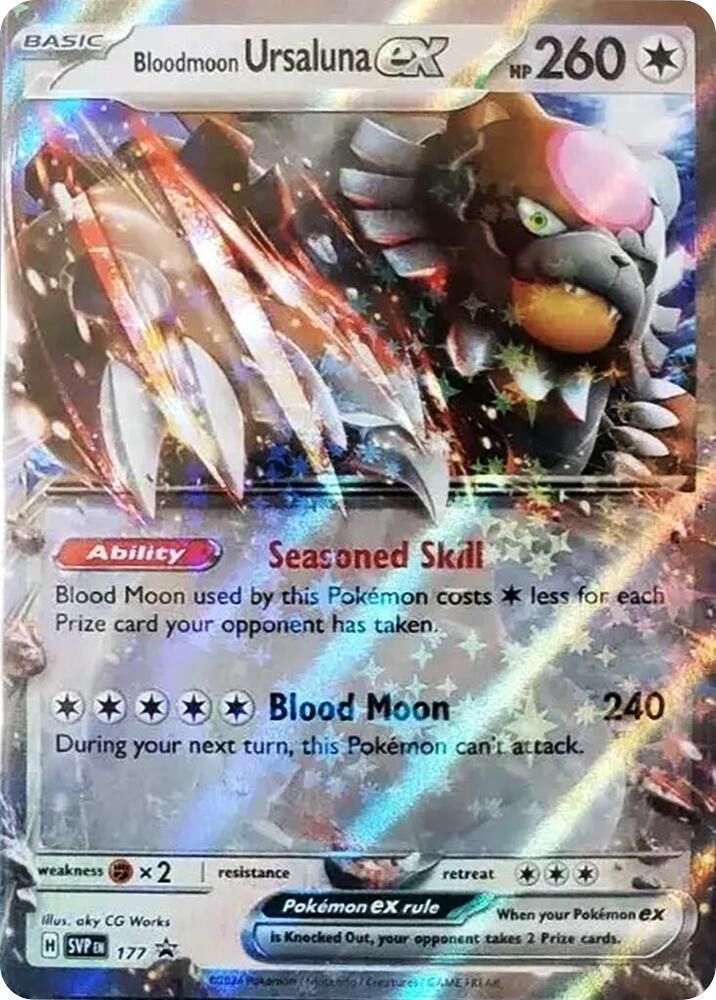 Bloodmoon Ursaluna Ex #177 - Pokemon Promo