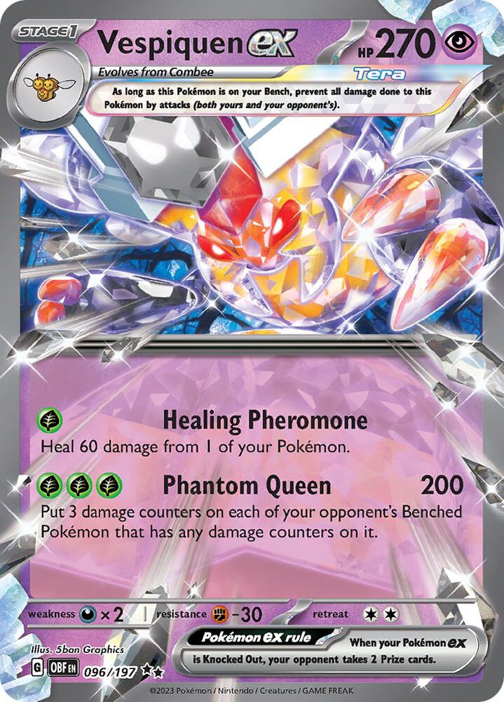 Vespiquen ex #96 - Pokemon Obsidian Flames