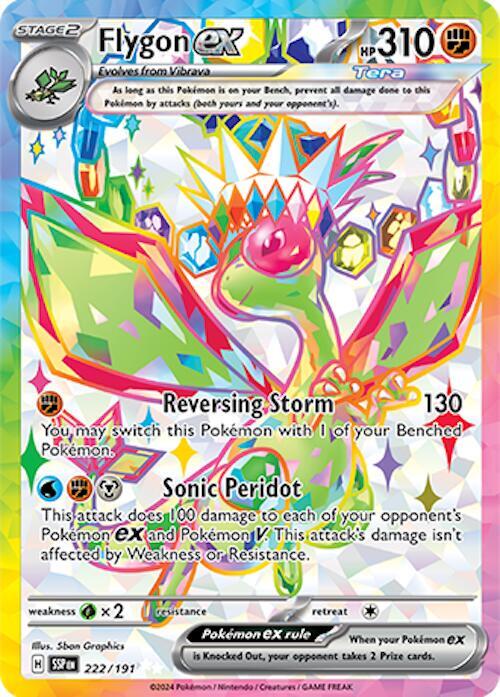 Flygon ex #222 - Pokemon Surging Sparks