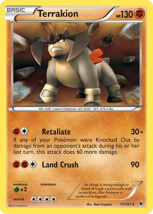 Terrakion #73 - Pokemon Noble Victories