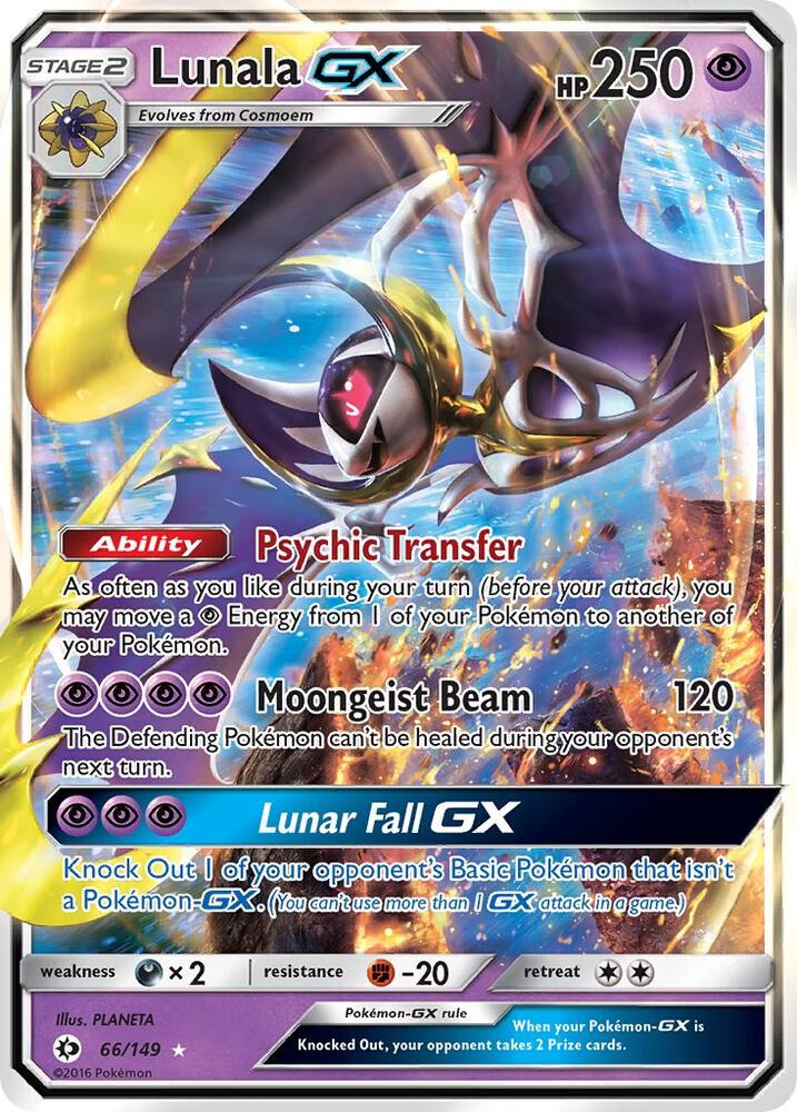 Lunala GX #66 - Pokemon Sun & Moon