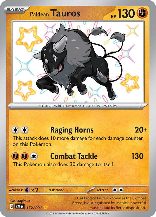 Paldean Tauros #172 - Pokemon Paldean Fates