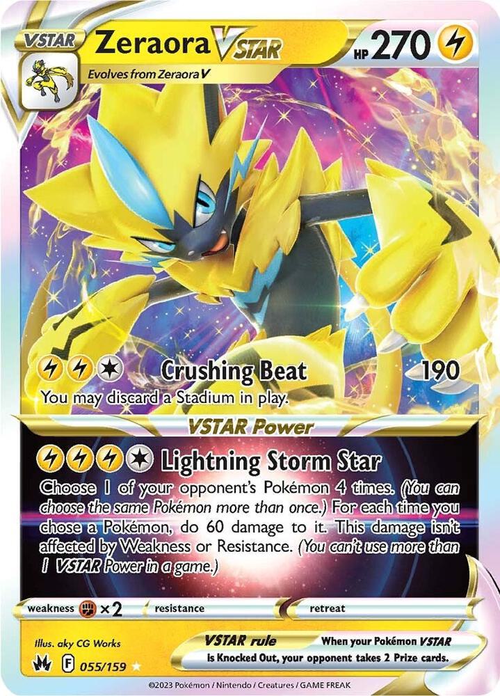 Zeraora VSTAR #55 - Pokemon Crown Zenith