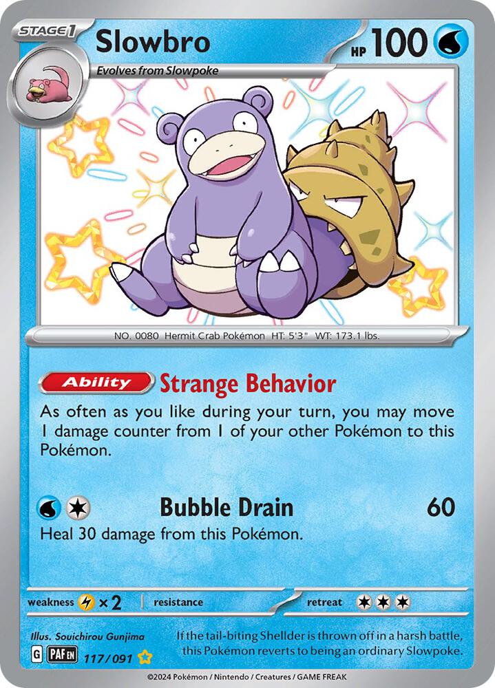 Slowbro #117 - Pokemon Paldean Fates